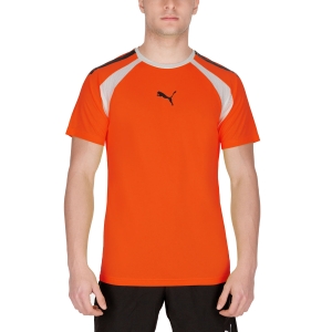 Men's Tennis Shirts Puma teamLIGA TShirt  Cherry Tomato 93143313