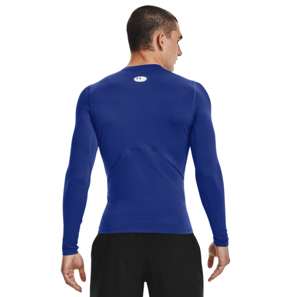 Under Armour HeatGear Compression Shirt - Royal/White