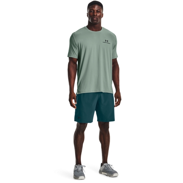 Under Armour Rush Energy Men's Tennis T-Shirt - Opal Green/Black