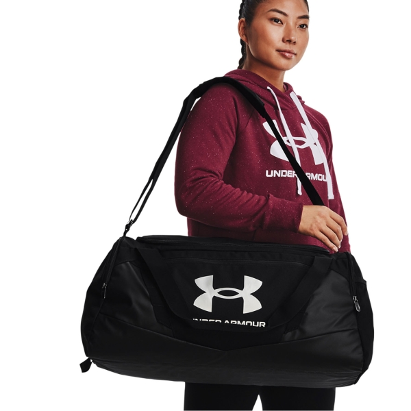 Under Armour Undeniable 5.0 Medium Duffle - Black/Metallic Silver