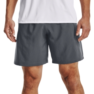Men's Tennis Shorts Under Armour Woven Graphic 8.5in Shorts  Pitch Gray/Quirky Lime 13703880013
