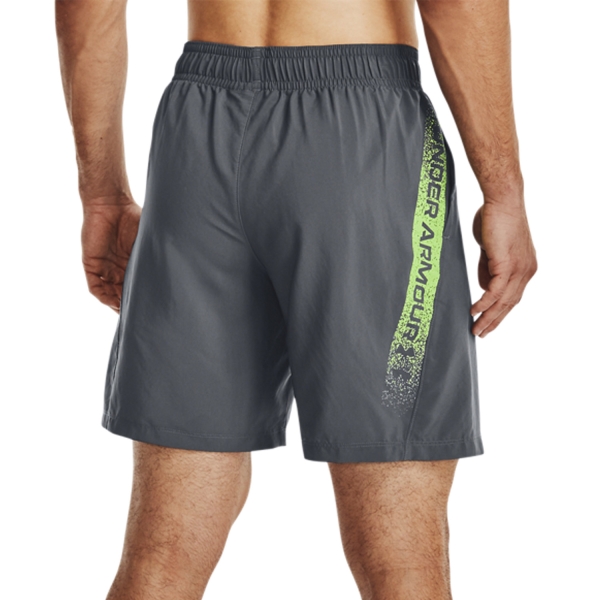 Men's ua woven deals graphic wordmark shorts
