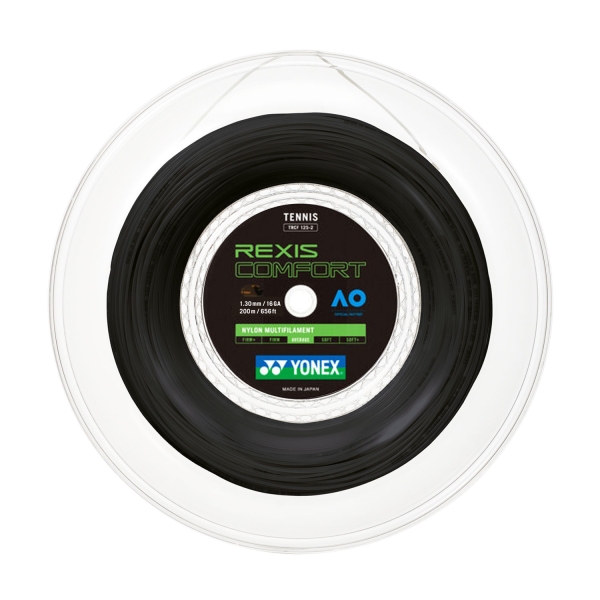 Cordaje Multi-Filamento Yonex Rexis Comfort 1.30 Bobina 200 m  Black TRCF1302NERO