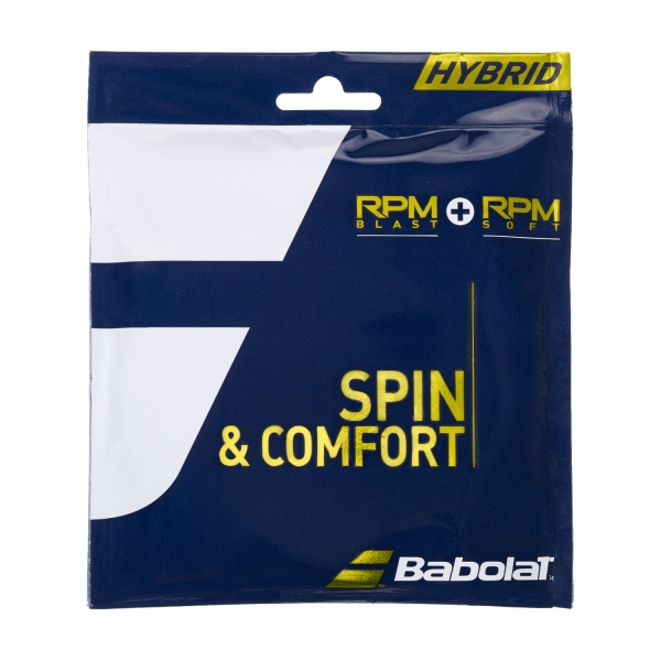 Hybrid String Babolat Hybrid RPM Blast 1.25 + RPM Soft 1.30 Set 12 m  Black/Grey 281039100