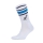 Australian Stripes Socks - White/Cosmo Blue/Turquoise