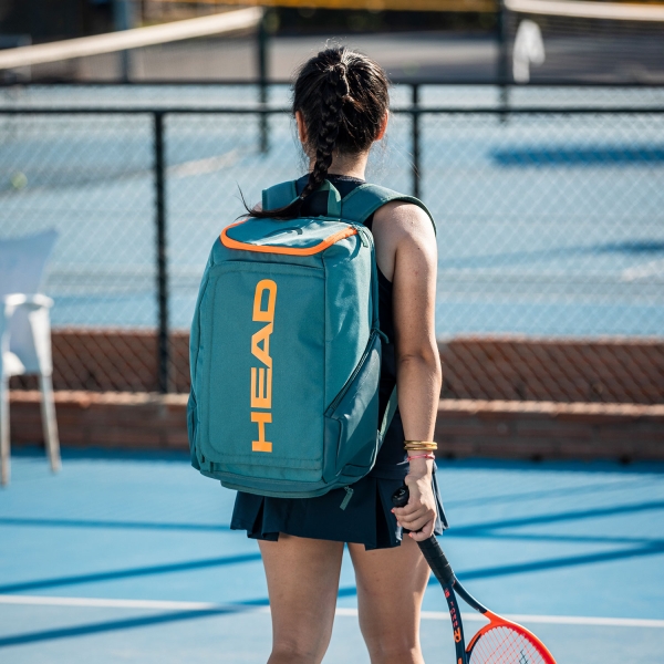 Head Pro Logo Backpack - Dark Cyan/Fluo Orange