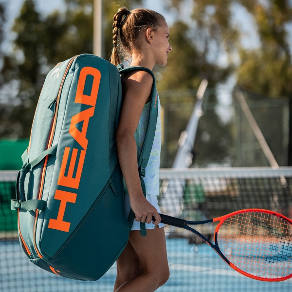 Head Pro XL Bolsas - Dark Cyan/Fluo Orange