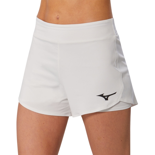 Faldas y Shorts Mizuno Flex 3in Shorts  White 62GBA21501