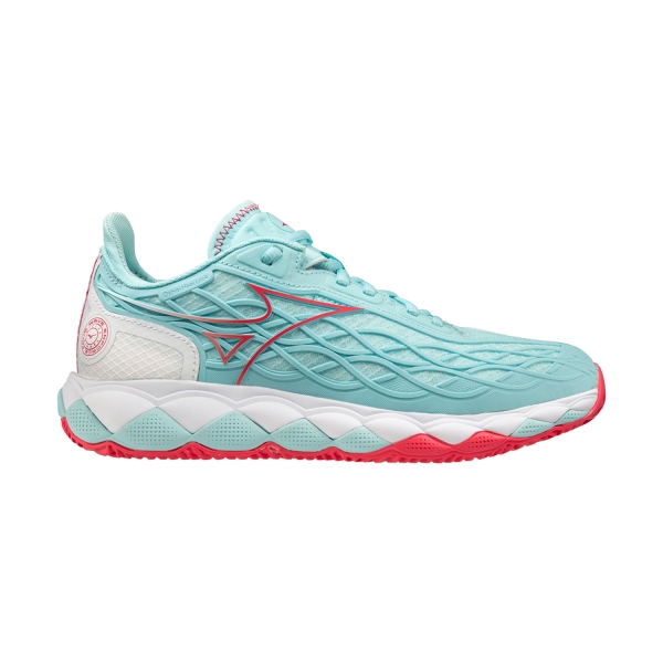 Calzado Tenis Mujer Mizuno Wave Enforce Tour Clay  Tanager Turquoise/Fiery Coral 2/White 61GC230520