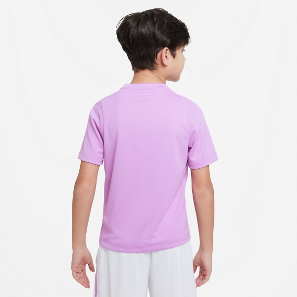 Nike Dri FIT Icon Boy s Tennis T Shirt Rush Fuchsia White