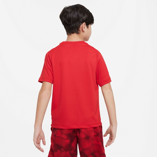 Nike Dri-FIT Icon Camiseta Niño - University Red/White