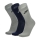 Nike Everyday Essential Logo x 3 Calcetines - Grey/Blue