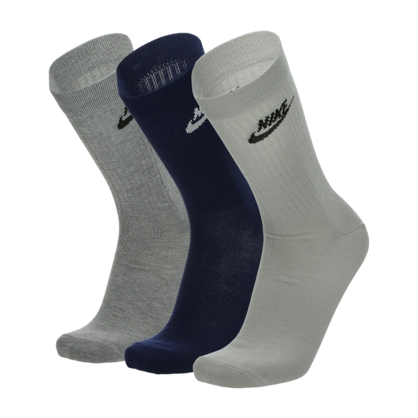 Calze Tennis Nike Everyday Essential Logo x 3 Calze  Grey/Blue DX5025903