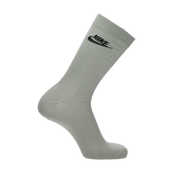 Nike Everyday Essential Logo x 3 Socks - Grey/Blue