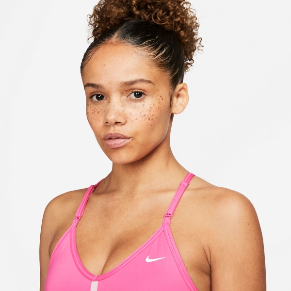 Nike Indy Logo Womens Tennis Sports Bra - Pinksicle