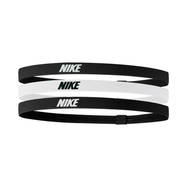 Tennis Headbands Nike Logo 2.0 x 3 Mini Hairbands  Black/White N.100.4529.036.OS