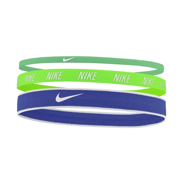 Fasce Tennis Nike Logo x 3 Mini Fasce  Electric Algae/Green Strike/Hyper Royal N.000.2548.349.OS