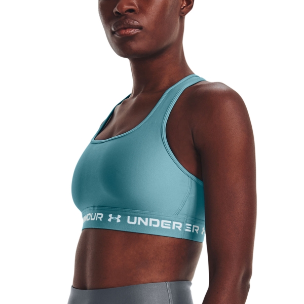 UNDER ARMOUR Training HeatGear® Armour Medium Support Crossback Sports Bra  - Dark Blue