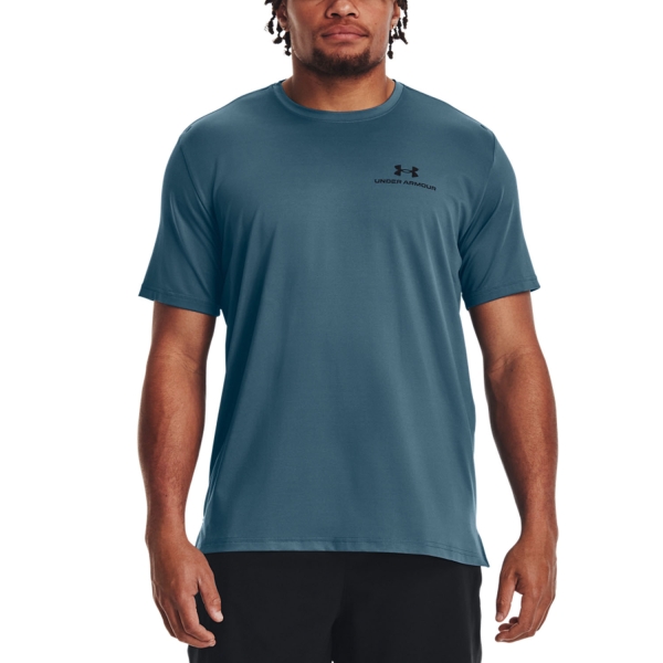  Rush Energy Print SS, blue - men's short sleeve t-shirt -  UNDER ARMOUR - 38.66 € - outdoorové oblečení a vybavení shop