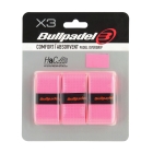 Bullpadel GB-1201 Comfort Absorvent x 3 Overgrip - Rosa Fluor