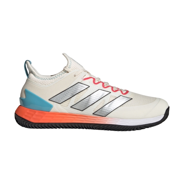 Men`s Tennis Shoes adidas Adizero Ubersonic 4 Clay  Chalk White/Silver Met/Preloved Blu HQ5930