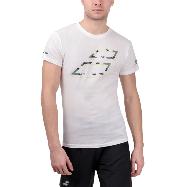 Men's Tennis Shirts Babolat Aero TShirt  White 4US23441Y1000