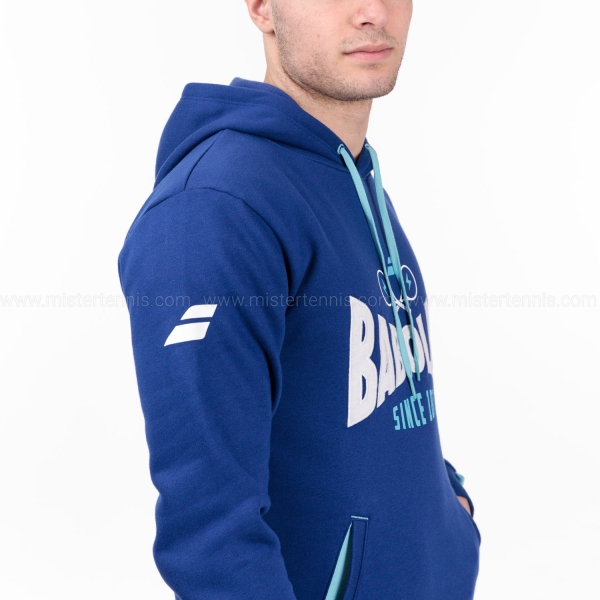 Babolat Exercise Print Hoodie - Estate Blue