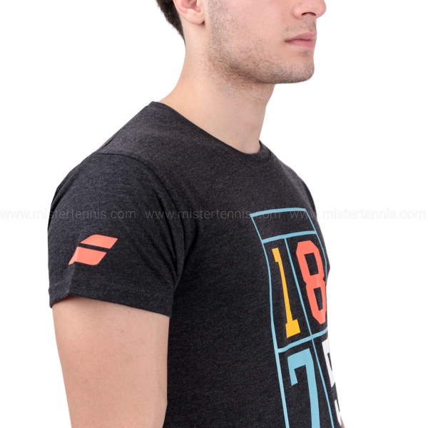 Babolat Exercise Vintage T-Shirt - Black Heather