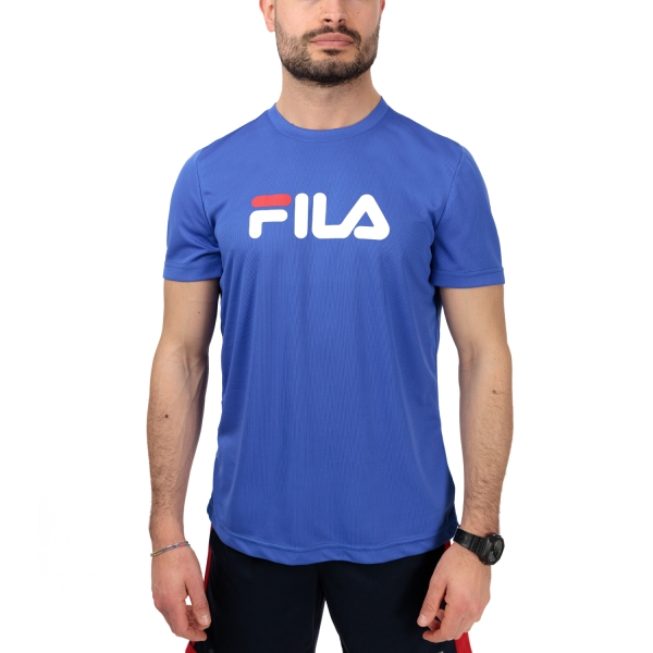 Maglietta Tennis Uomo Fila Fila Court Camiseta  Dazzling Blue  Dazzling Blue FLM131020E1450