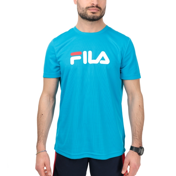 Camisetas de Tenis Hombre Fila Court Camiseta  Hawaiian Ocean FLM131020E4040