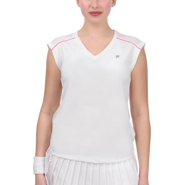 Women`s Tennis T-Shirts and Polos Fila Marlis TShirt  White XFL231115E001