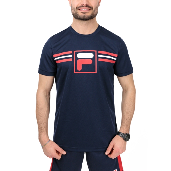 Camisetas de Tenis Hombre Fila Oscar Camiseta  Navy FBM2310291500