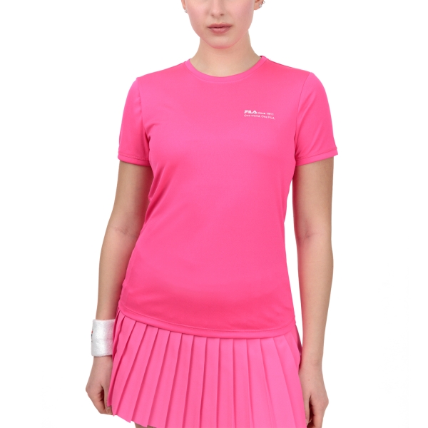 Magliette e Polo Tennis Donna Fila Fila Sandra TShirt  Pink Glo  Pink Glo XFL231119E6130