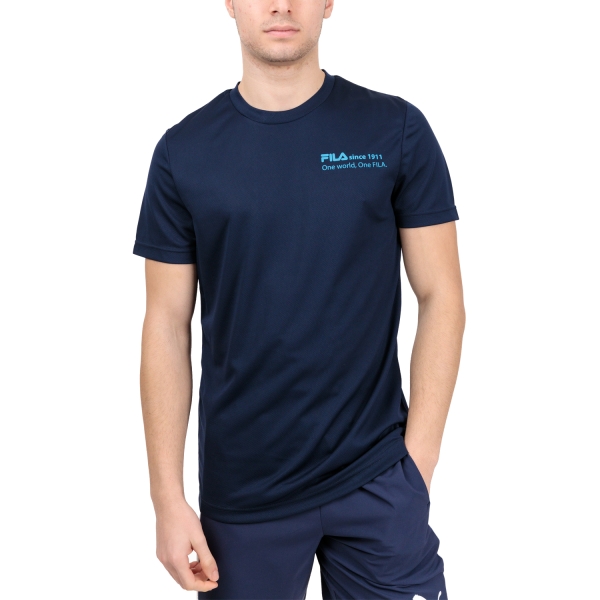 Maglietta Tennis Uomo Fila Fila Sandro Camiseta  Navy  Navy FLU231017E1500