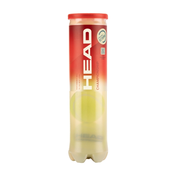 Pelotas Tenis Head Head Championship  Tubo de 4 Pelotas 575204