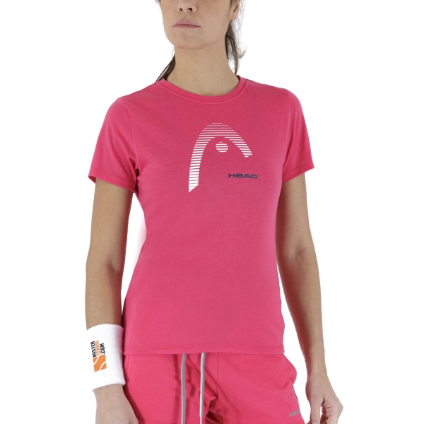 Magliette e Polo Tennis Donna Head Club Lara Maglietta  Magenta 814463MA