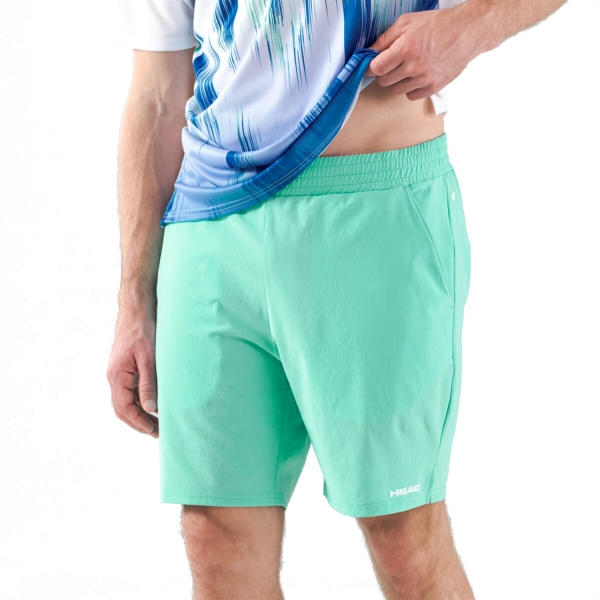Pantaloncini Tennis Uomo Head Head Power Logo 6in Shorts  Turquoise  Turquoise 811473TQ