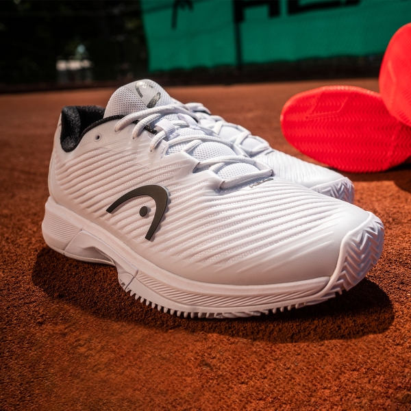 Head Revolt Pro 4.0 Clay Men s Tennis Shoes White Black