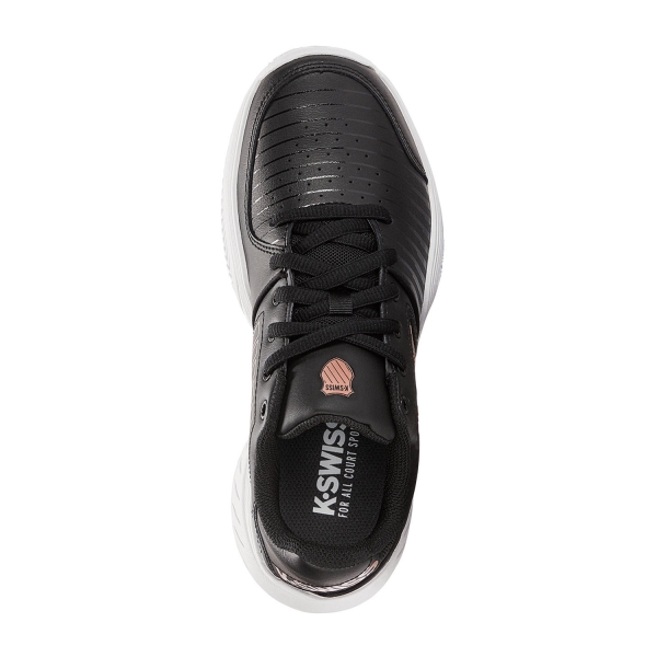 K-Swiss Court Express Clay - Black/White/Rosegold