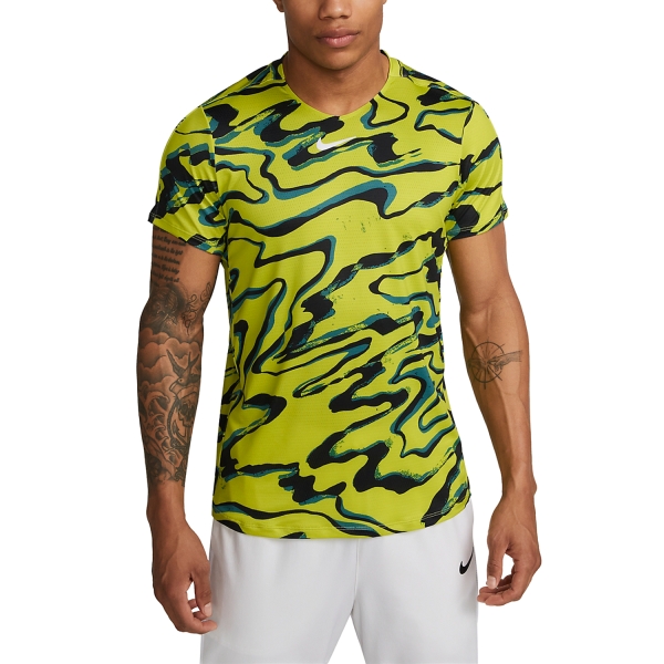 Nike Advantage Printed Camiseta de Tenis Bright Cactus