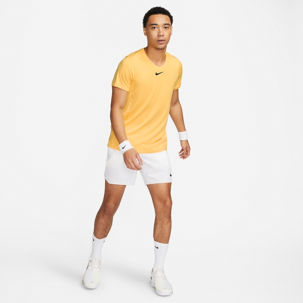 Nike Dri FIT Advantage Men s Tennis T Shirt Citron Pulse Black