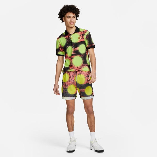 Nike Dri-FIT Printed Slim Polo - Volt/Black