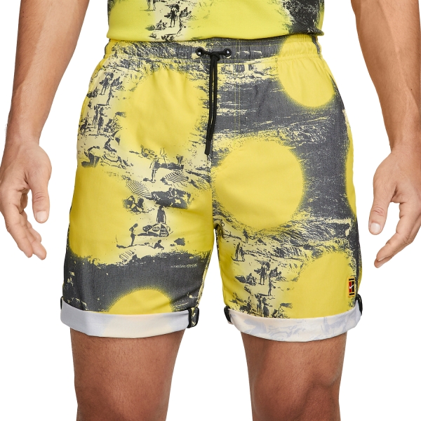 tofu buscar ratón o rata Nike Heritage 6in Shorts de Tenis Hombre - Opti Yellow