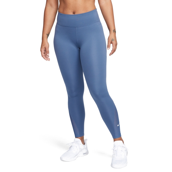 Women's Tennis Pants and Tights Nike One Mid Rise 7/8 Tights  Diffused Blue/White DD0249491