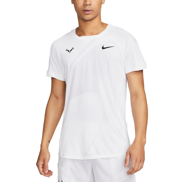 Men's Tennis Shirts Nike Rafa DriFIT ADV TShirt  White/Black DV2877100