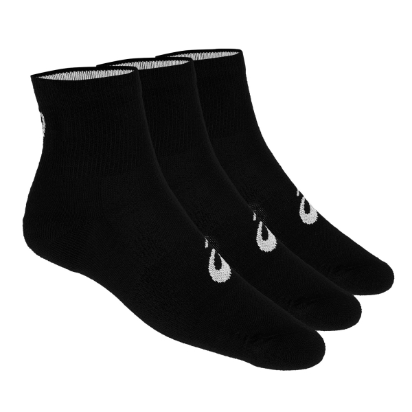 Tennis Socks Asics Quarter x 3 Socks  Black 1552050900
