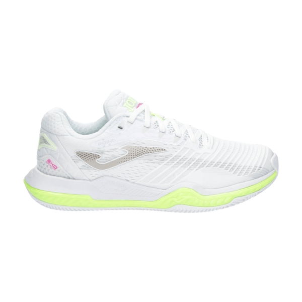 Women`s Tennis Shoes Joma Point Clay  White/Green TPOILS2302P