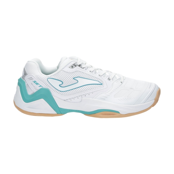 Women`s Tennis Shoes Joma Set  White/Sky Blue TSELS2302T