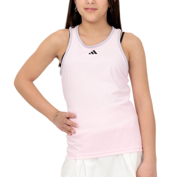Top e Maglie Girl adidas adidas Club Canotta Bambina  Clear Pink  Clear Pink HS0567