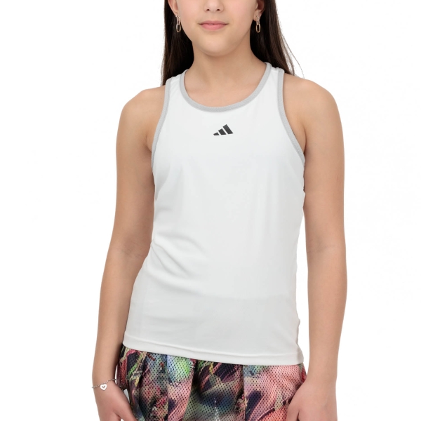 Top and Shirts Girl adidas Club Tank Girl  White HS0566